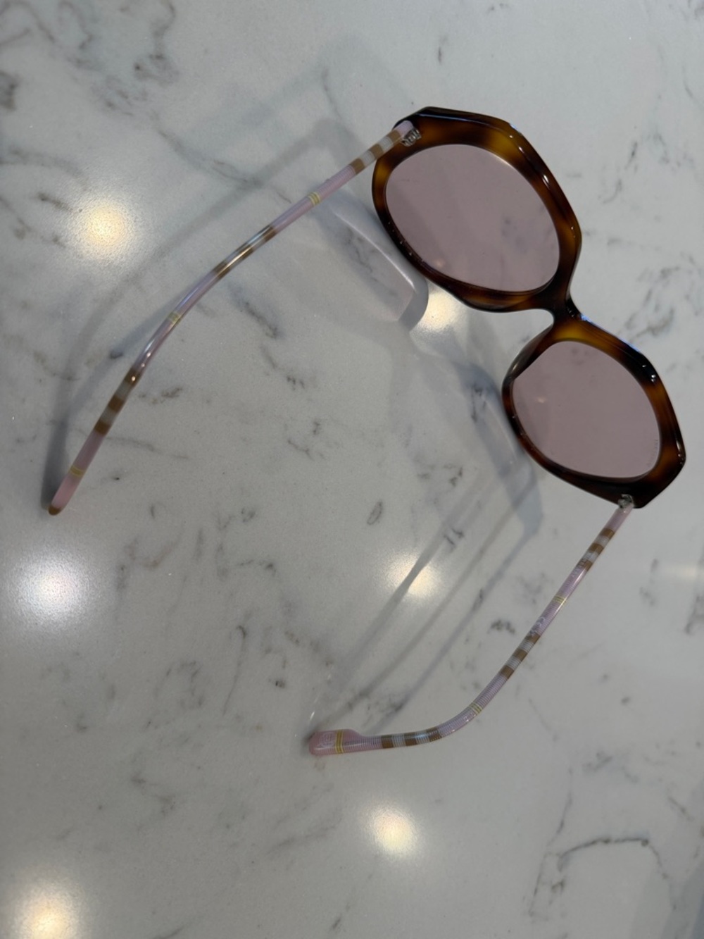 Burberry BE4375 Vanessa Women's Sunglasses in light havana with pink lenses - Picture 3 of 6
